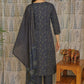 Blue Cotton Kurti Set with Digital Print & Zari Neckline
