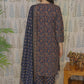 Blue & Red Cotton Floral Kurti Set with Printed Dupatta