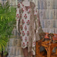 Pink Cotton Kurti Set with Floral Print & Lace Work – 3PC