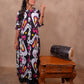 Cotton Ikkat Print Co-Ord Set for Women with Straight Cut Pants