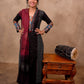 Black Cotton 3-Piece Set for Women with Dupatta and Mirror Work