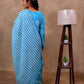 Sky Blue Cotton 3-Piece Set for Women with Bandhani Print & Sequin Work