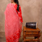 Orange Cotton 3-Piece Set for Women with Bandhani Print & Sequin Work
