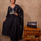 Black Cotton 3-Piece Set for Women with Mirror