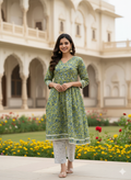 Premium Cotton 3-Piece Set for Women with Elegant Small Flower Print and Printed designs in Soft Fabric Dupatta