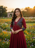 Cotton Kurthi in Aalia Cut with Beautiful Designs & Mirror Work