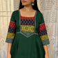 Beautiful Cotton Kurthi with Ajarak Prints in Yoke & Sleeve