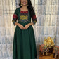 Beautiful Cotton Kurthi with Ajarak Prints in Yoke & Sleeve