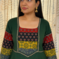 Beautiful Cotton Kurthi with Ajarak Prints in Yoke & Sleeve