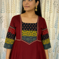 Beautiful Cotton Kurthi with Ajarak Prints in Yoke & Sleeves