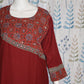 Comfortable maroon kurti ideal for casual outings and daily ethnic wear