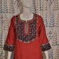 Elegant maroon cotton kurti ideal for office wear and daily use